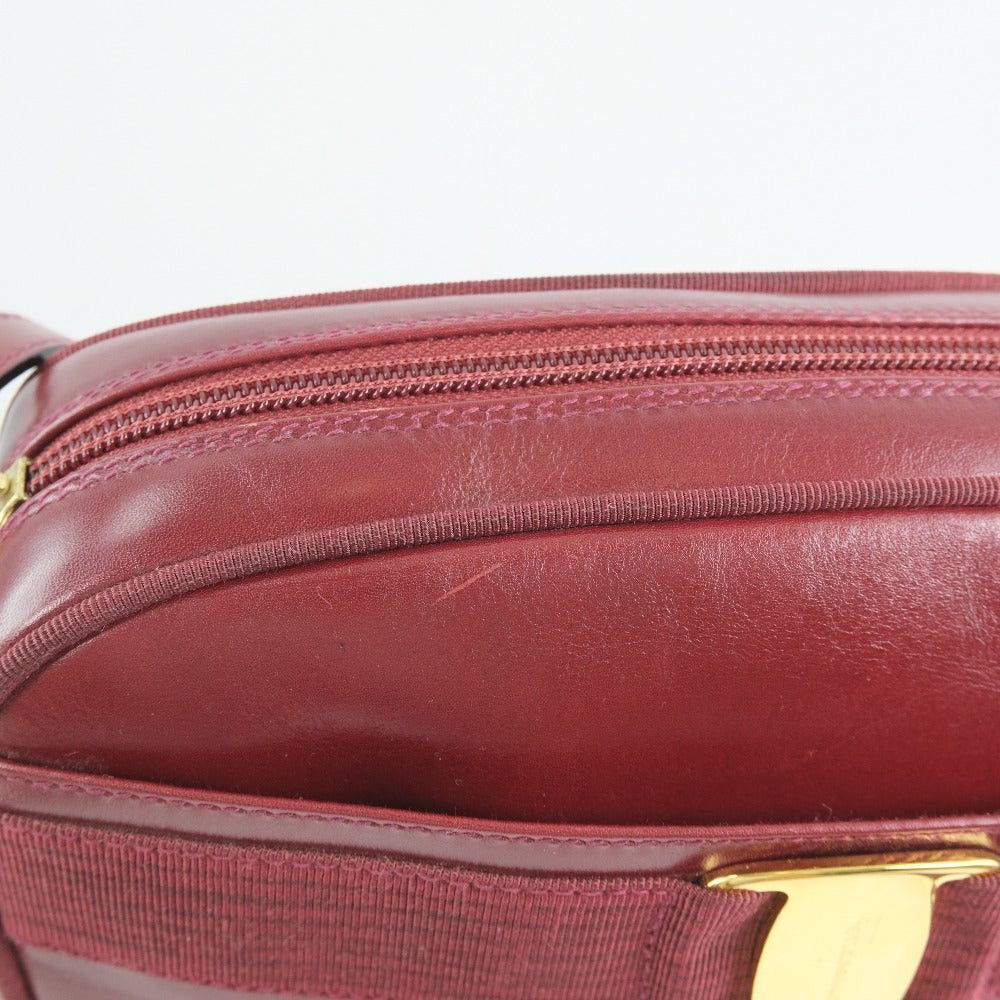 Salvatore Ferragamo Vala Red Leather Handbag (Pre-Owned) Size ONE SIZE - 11 Thumbnail