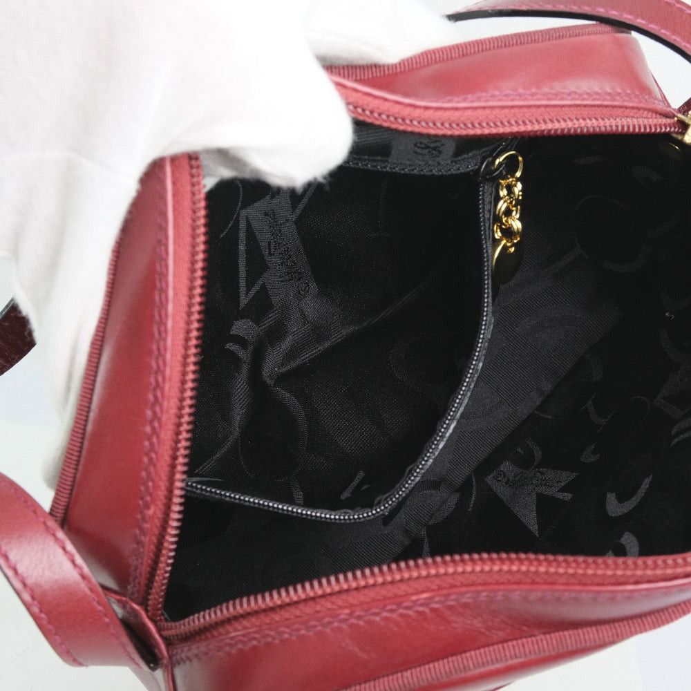 Salvatore Ferragamo Vala Red Leather Handbag (Pre-Owned) Size ONE SIZE - 2 Thumbnail