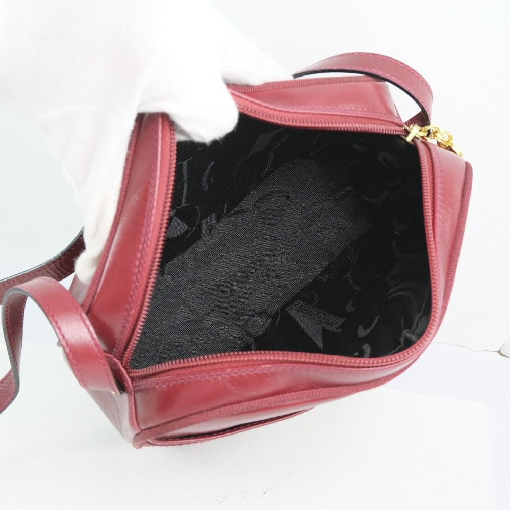 Salvatore Ferragamo Vala Red Leather Handbag (Pre-Owned) Size ONE SIZE - 8 Thumbnail