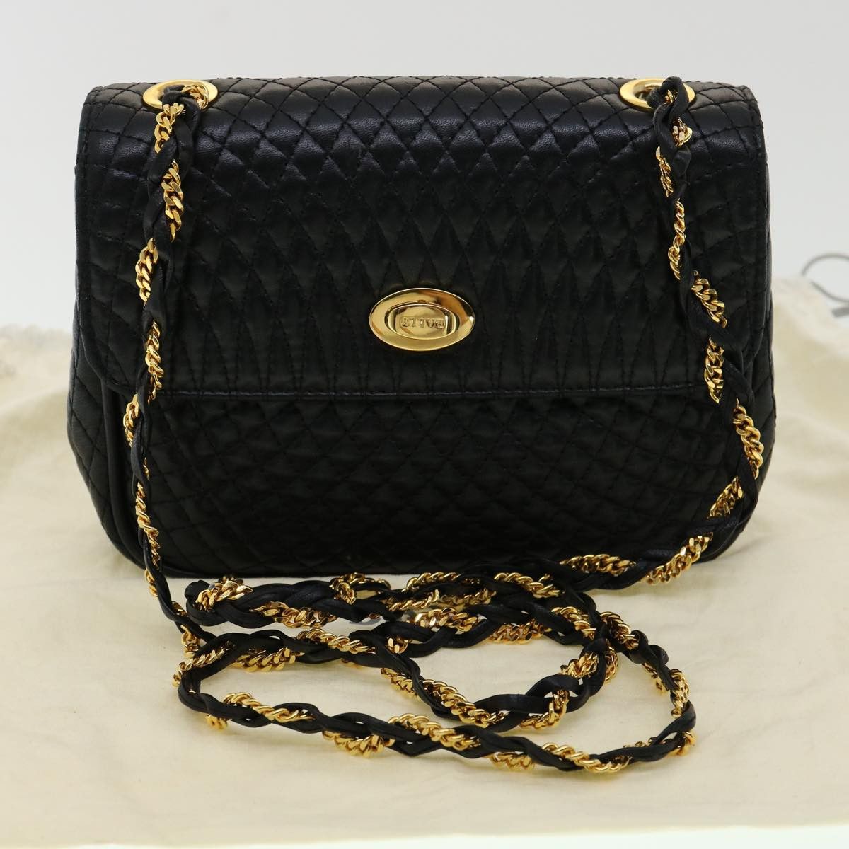 Bally Black Leather Shoulder Bag (Pre-Owned) Size ONE SIZE - 4 Thumbnail
