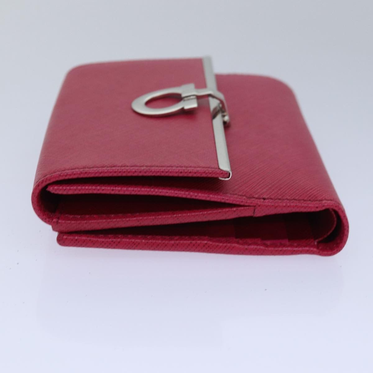 Salvatore Ferragamo Gancini Pink Leather Wallet (Pre-Owned) Size ONE SIZE - 10 Thumbnail
