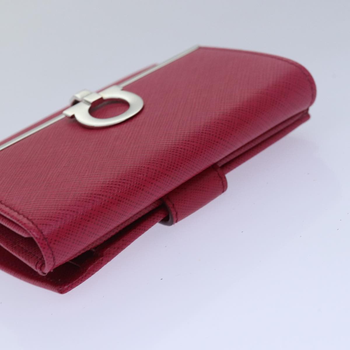 Salvatore Ferragamo Gancini Pink Leather Wallet (Pre-Owned) Size ONE SIZE - 4 Thumbnail