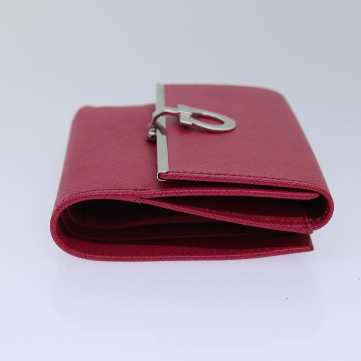 Salvatore Ferragamo Gancini Pink Leather Wallet (Pre-Owned) Size ONE SIZE - 11 Thumbnail