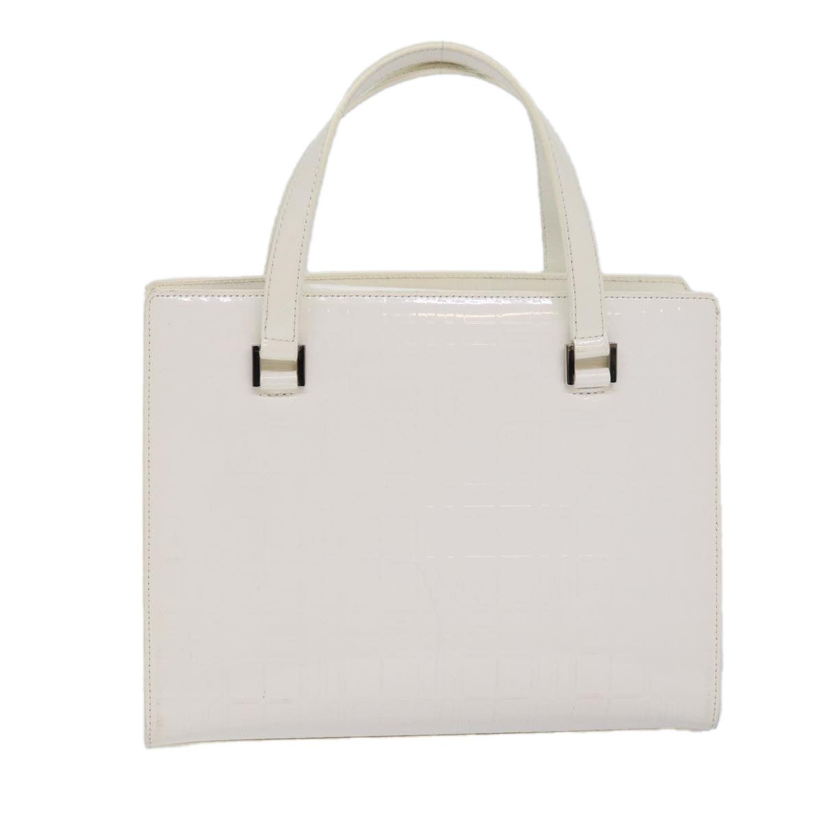 Burberry - White Patent Leather Handbag (Pre-Owned) Size ONE SIZE - 2 Thumbnail