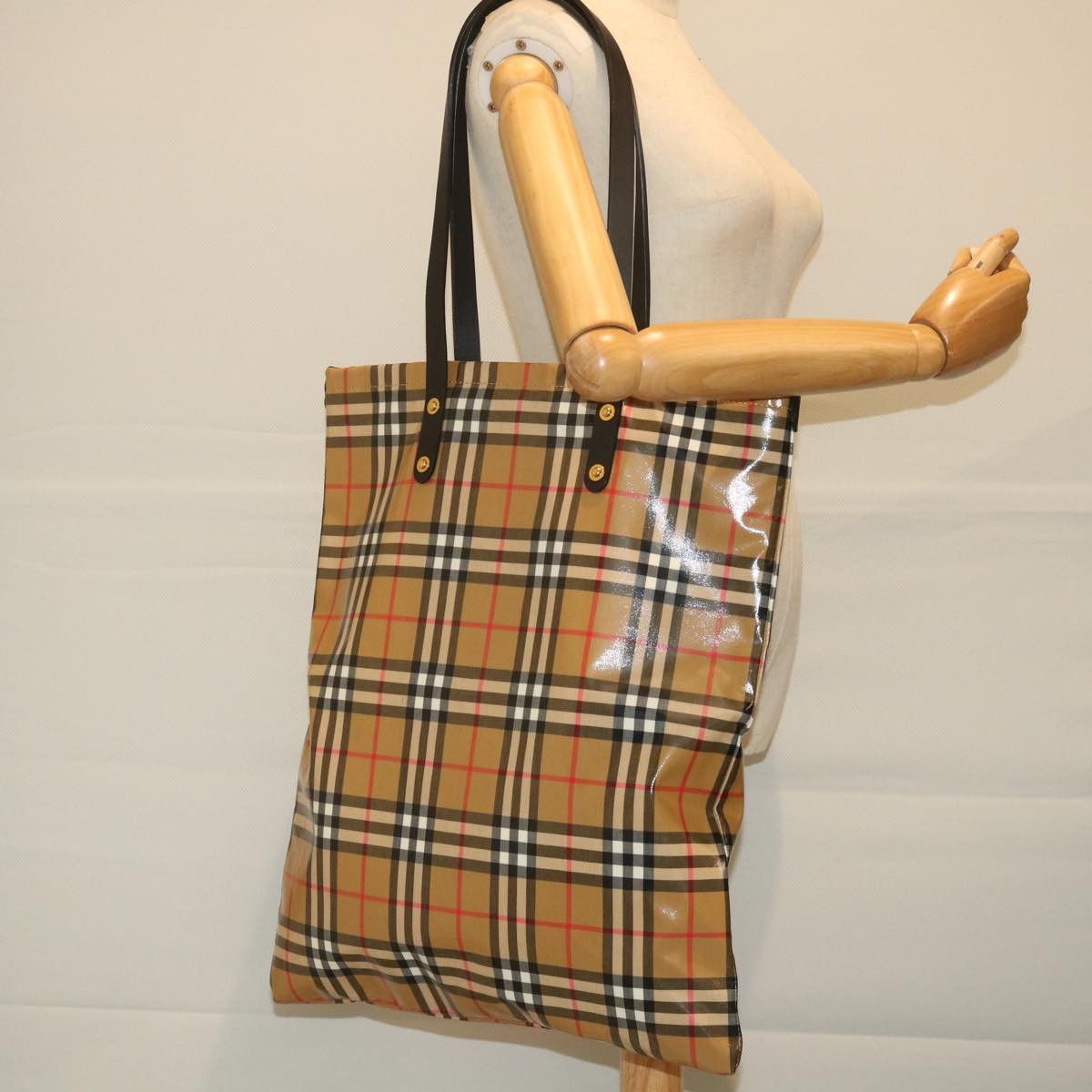 Burberry Beige Canvas Tote Bag (Pre-Owned) Size ONE SIZE - 7 Thumbnail
