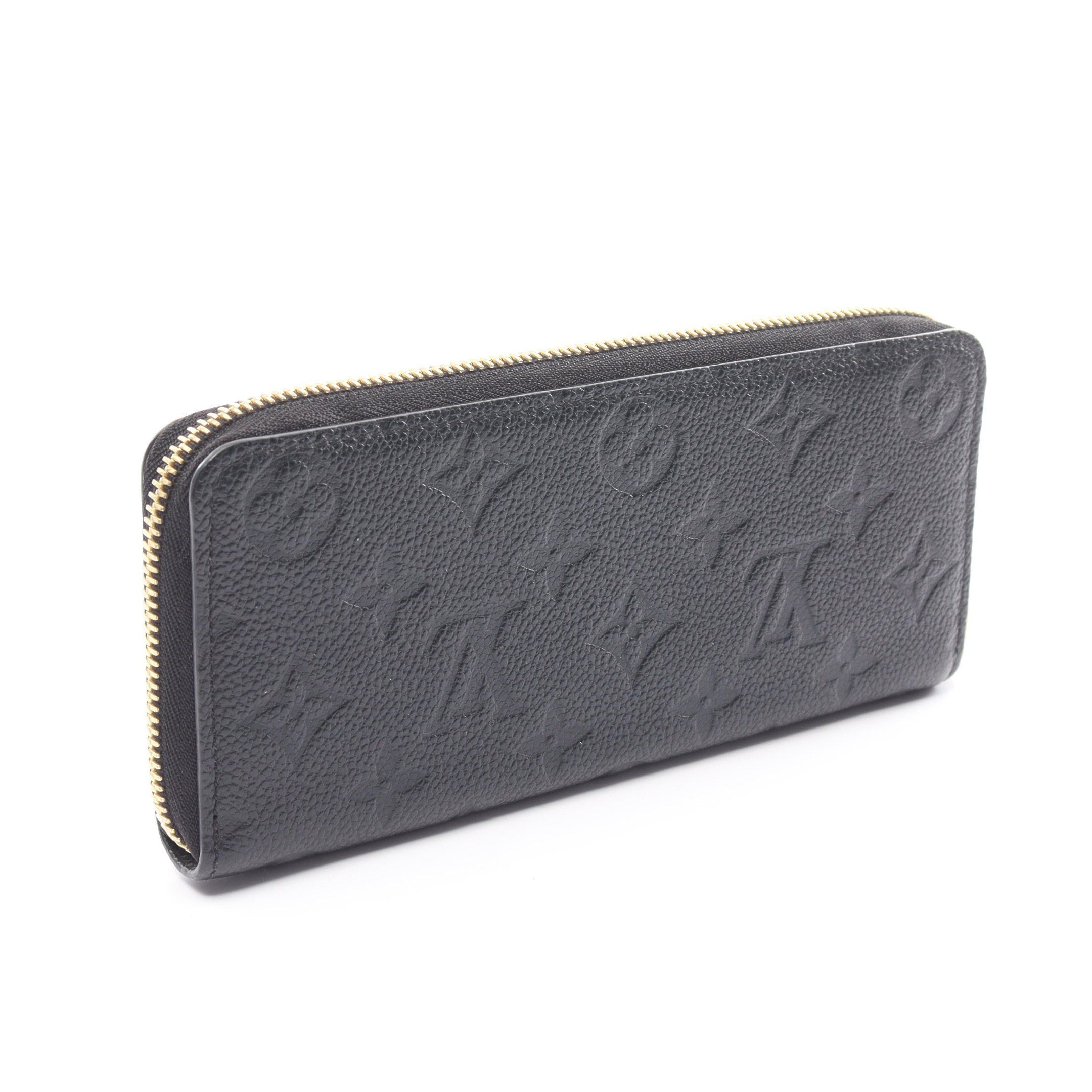 Louis Vuitton Louis Vuitton Portefeuil Clemence Monogram Amplant Noir Round Zipper Long Wallet Leather Black Size ONE SIZE - 2 Thumbnail