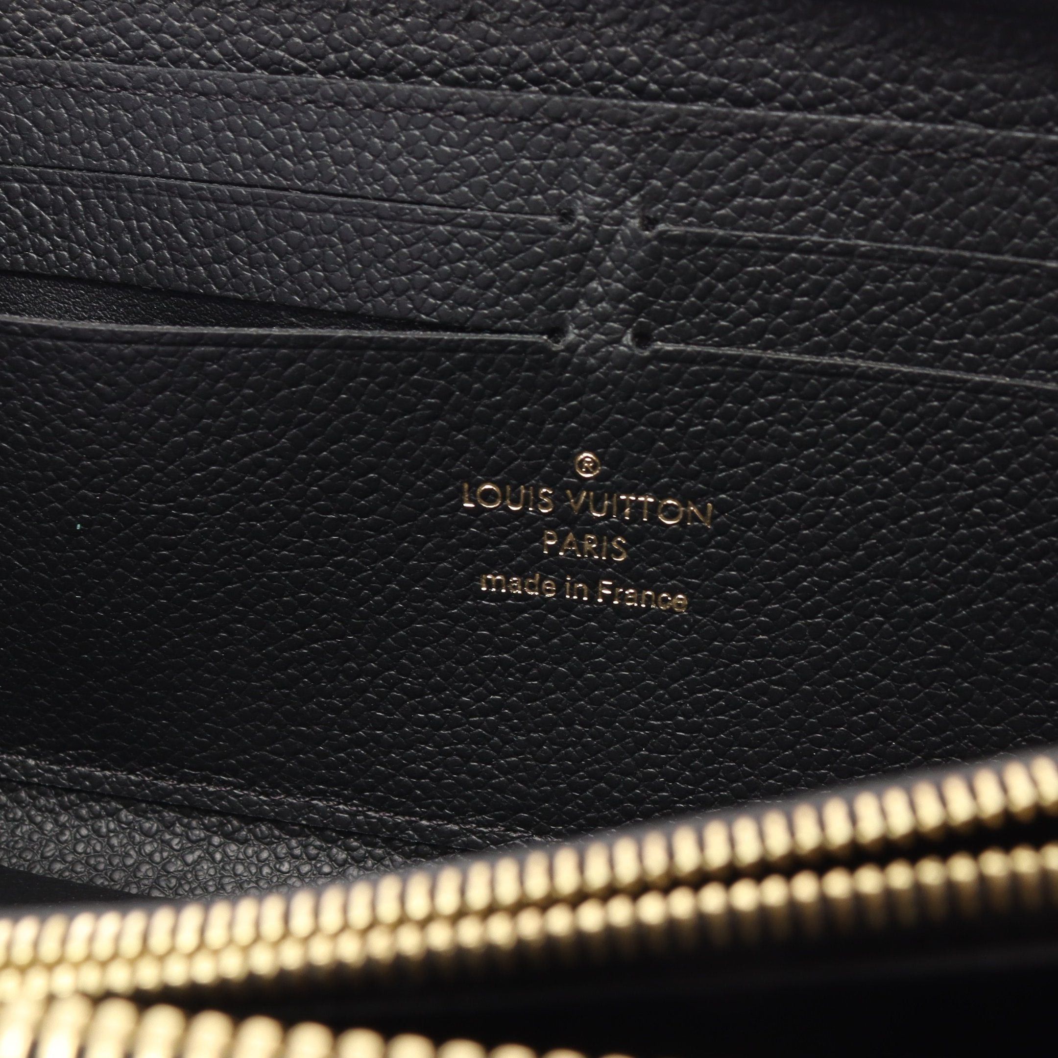 Louis Vuitton Louis Vuitton Portefeuil Clemence Monogram Amplant Noir Round Zipper Long Wallet Leather Black Size ONE SIZE - 4 Thumbnail