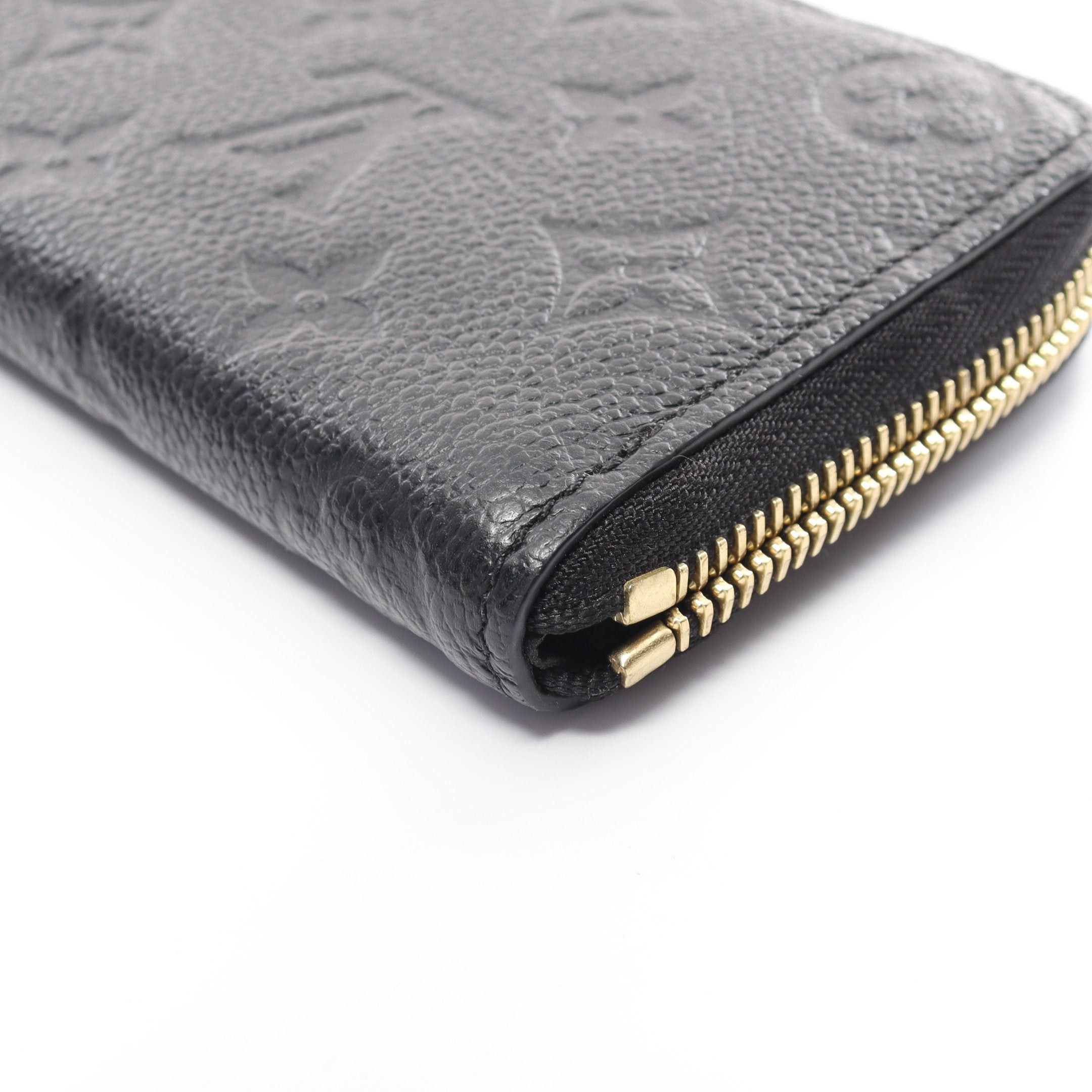 Louis Vuitton Louis Vuitton Portefeuil Clemence Monogram Amplant Noir Round Zipper Long Wallet Leather Black Size ONE SIZE - 7 Thumbnail