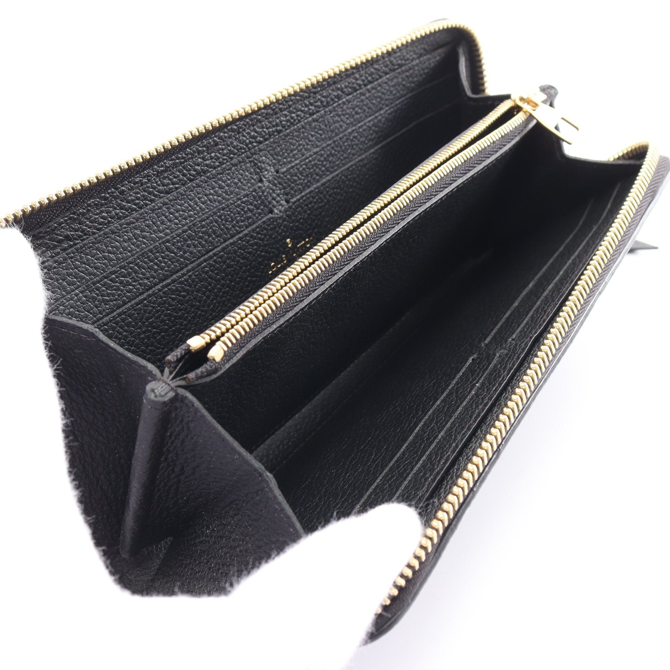 Louis Vuitton Louis Vuitton Portefeuil Clemence Monogram Amplant Noir Round Zipper Long Wallet Leather Black Size ONE SIZE - 3 Thumbnail