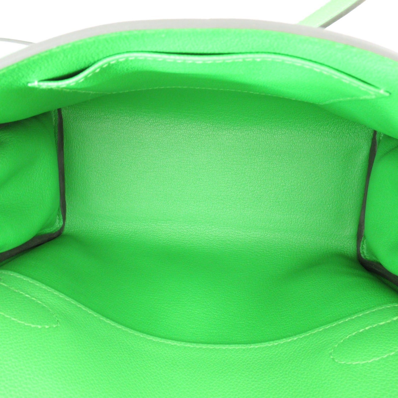 Hermes Hermes Kelly Messenger Shoulder Bag Pm Veil Yucca Leather Evercolor Green Silver Hardware Size ONE SIZE - 6 Thumbnail