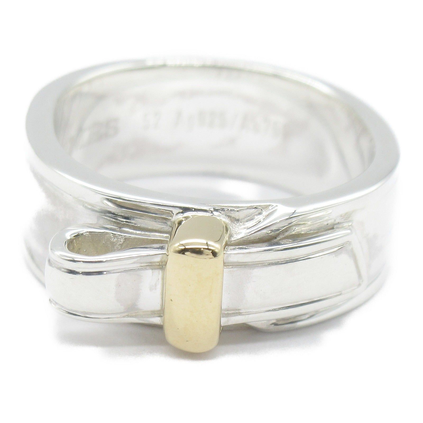 Hermes Hermes Artemis Ribbon Ring K18 (Yellow Gold) 925 Silver Gold Size ONE SIZE - 2 Thumbnail