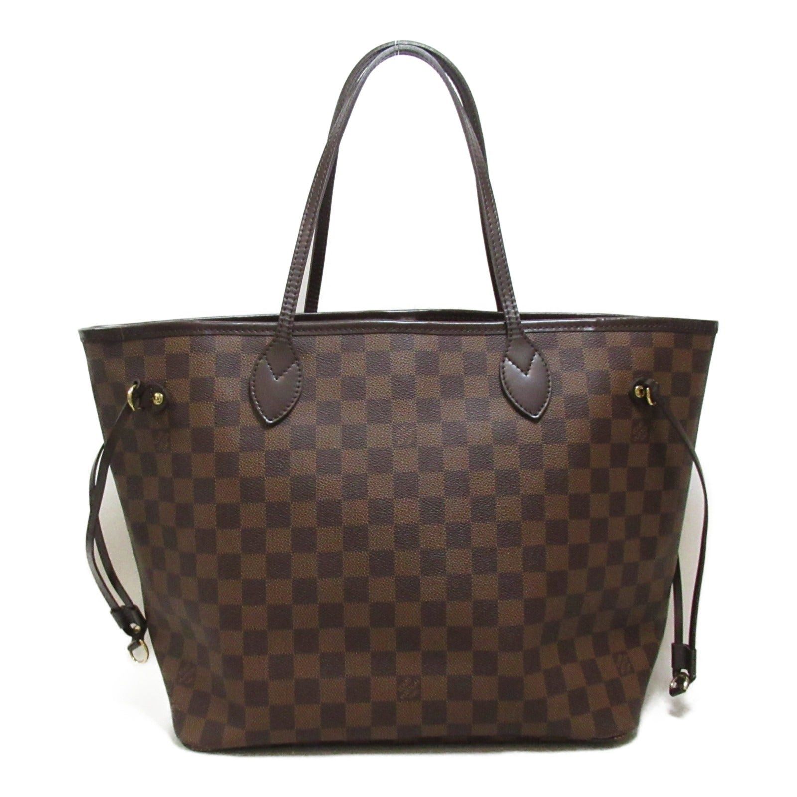 Louis Vuitton Neverfull Mm Tote Bag Handbag Coated Canvas Damier