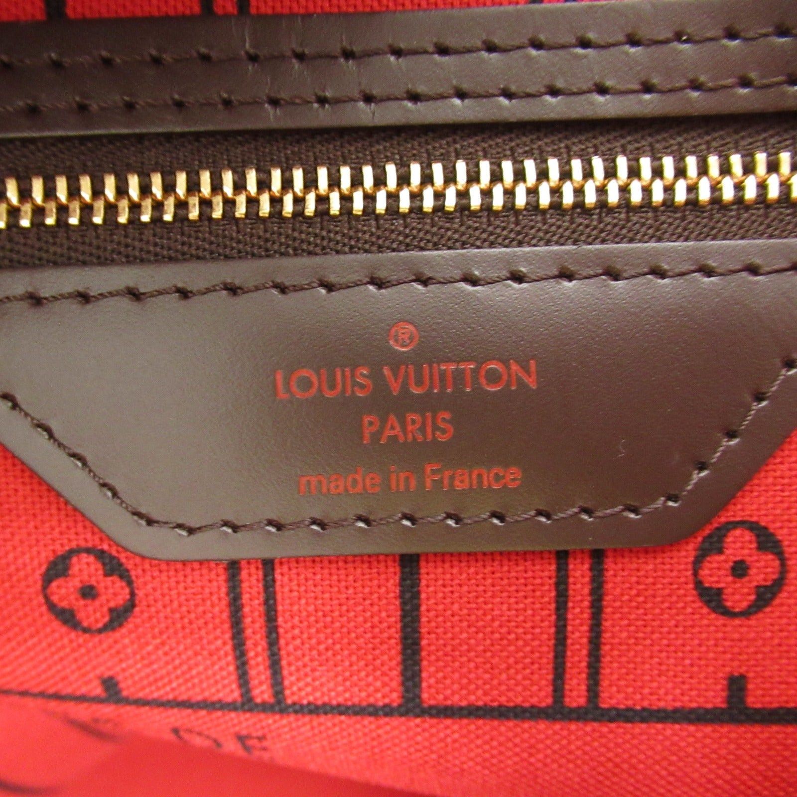 Louis Vuitton Louis Vuitton Neverfull Mm Tote Bag Handbag Coated Canvas Damier Brown Ebene Size ONE SIZE - 6 Thumbnail