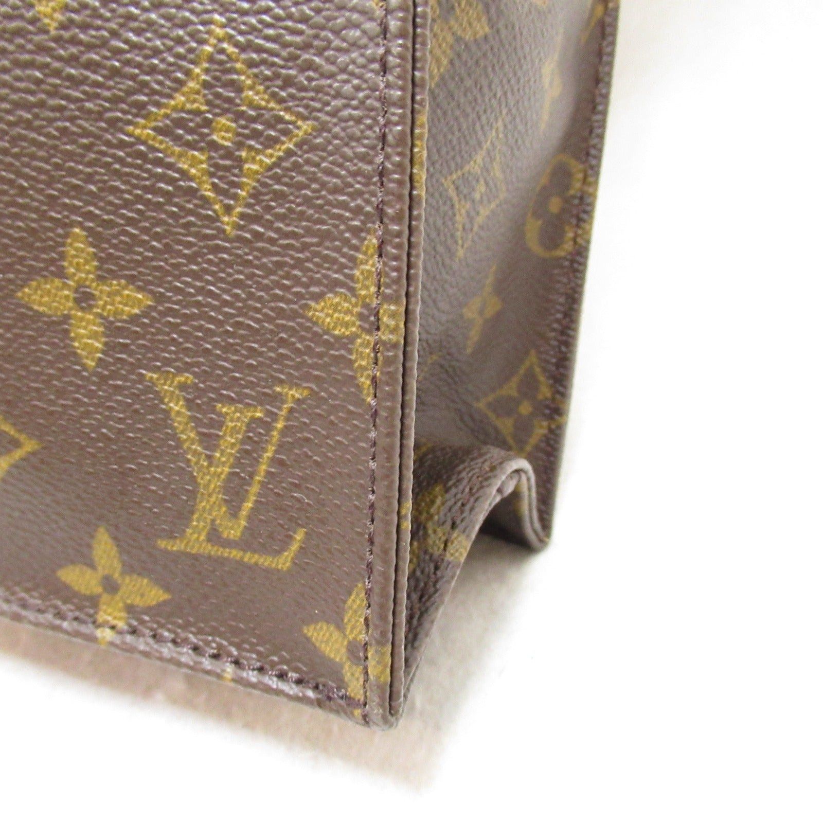 Louis Vuitton Louis Vuitton Sack Plastic Tote Bag Handbag Coated Canvas Monogram Brown Size ONE SIZE - 9 Thumbnail