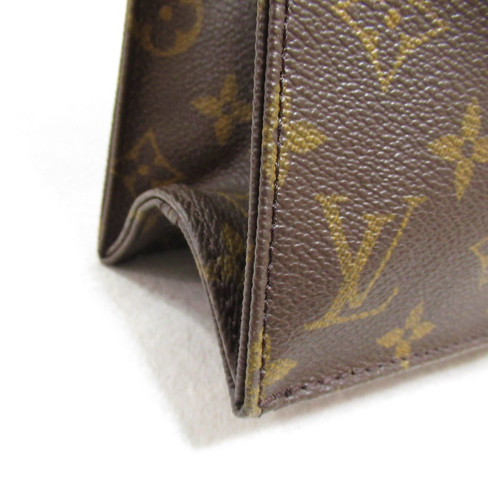 Louis Vuitton Louis Vuitton Sack Plastic Tote Bag Handbag Coated Canvas Monogram Brown Size ONE SIZE - 10 Thumbnail