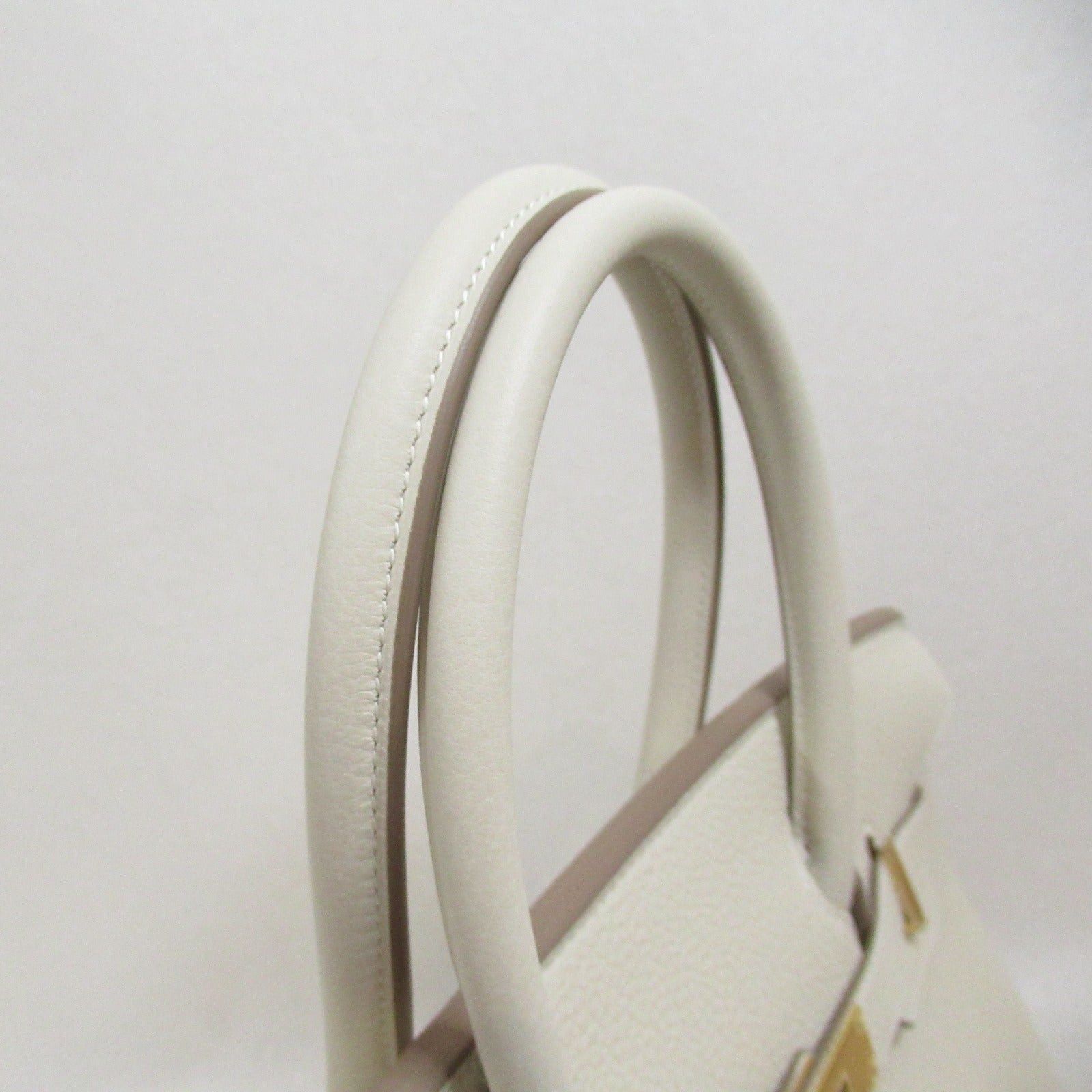 Hermes Hermes Birkin 30 Kure Handbag Leather Togo White Gold Hardware Double Engraved Size ONE SIZE - 8 Thumbnail