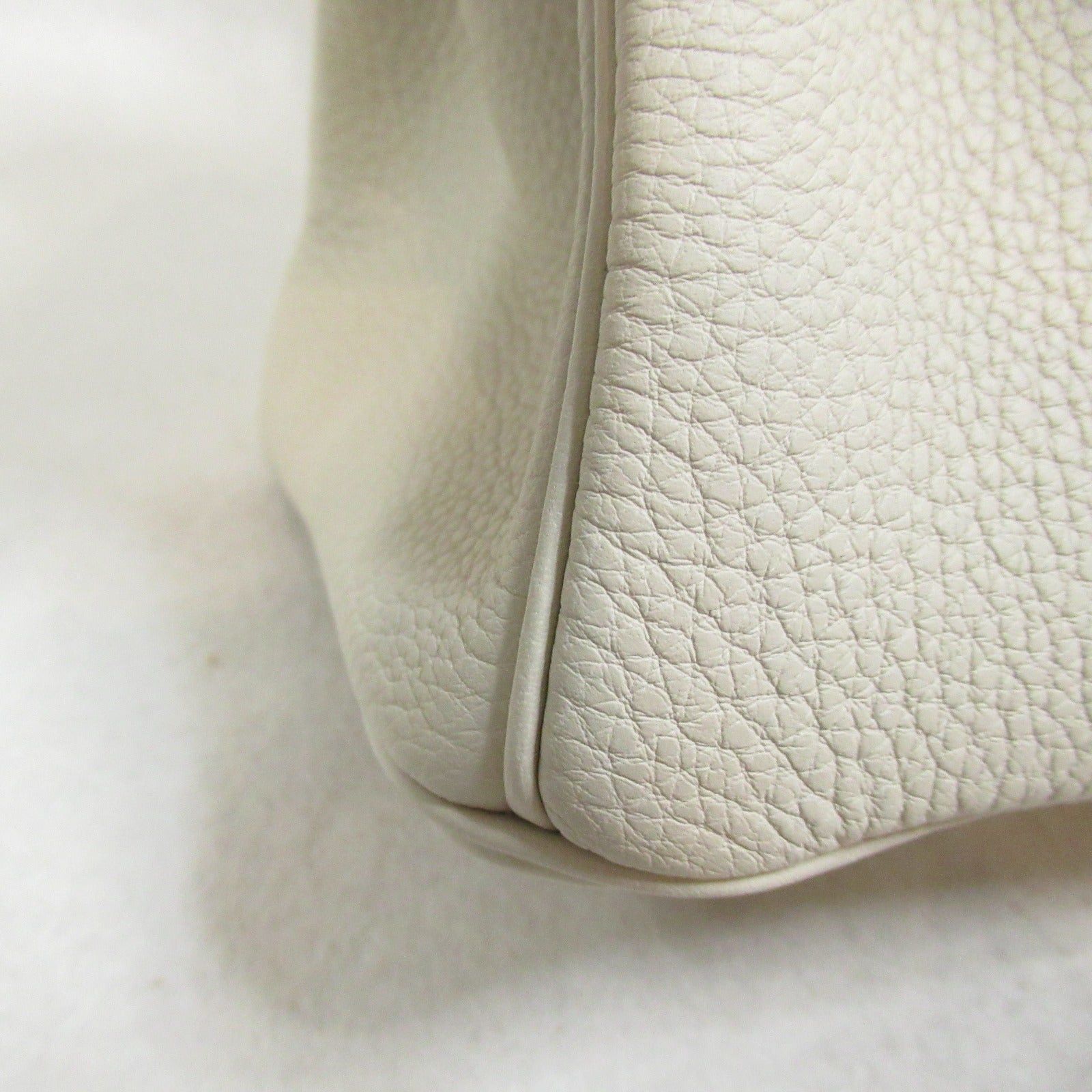 Hermes Hermes Birkin 30 Kure Handbag Leather Togo White Gold Hardware Double Engraved Size ONE SIZE - 10 Thumbnail