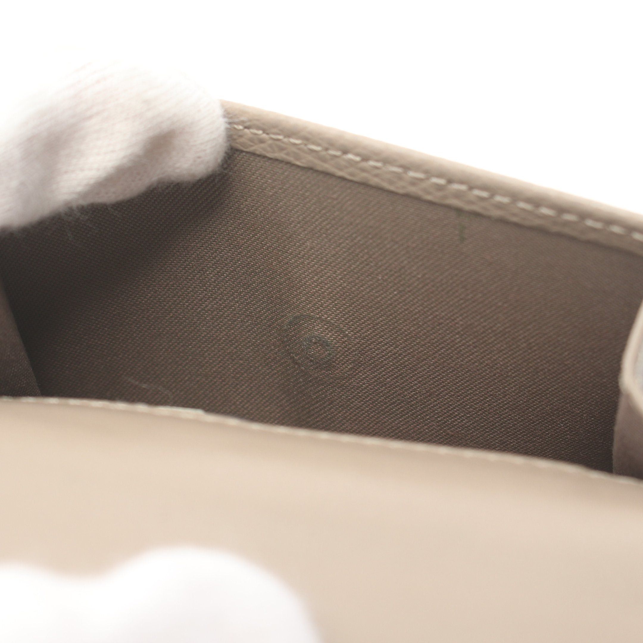 Fendi Fendi F Is Trifold Wallet Compact Leather Gray Beige Size ONE SIZE - 5 Thumbnail