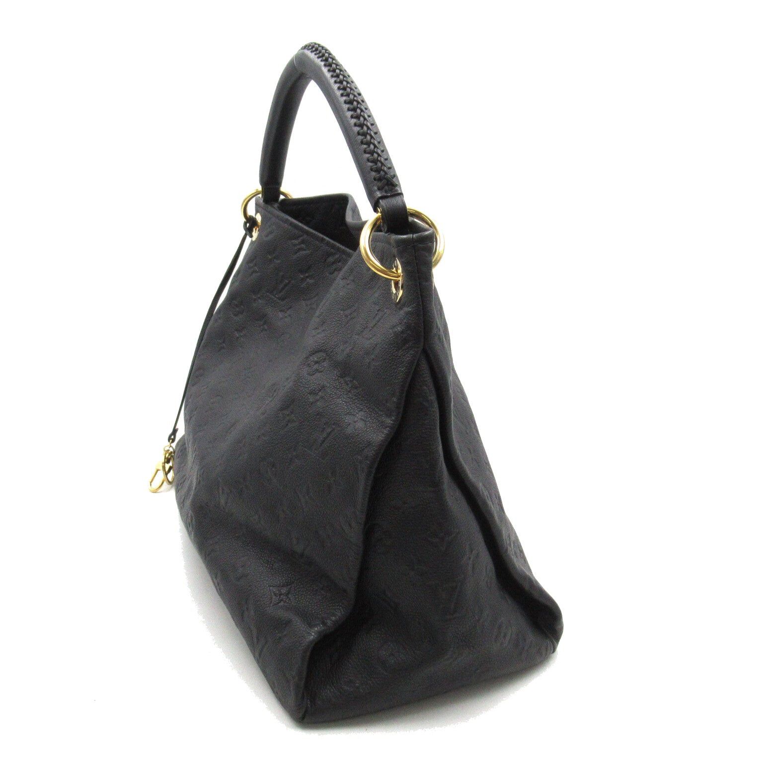 Louis Vuitton Louis Vuitton Artsy Mm Handbag Leather Monogram Empreinte Black Infini Size ONE SIZE - 3 Thumbnail
