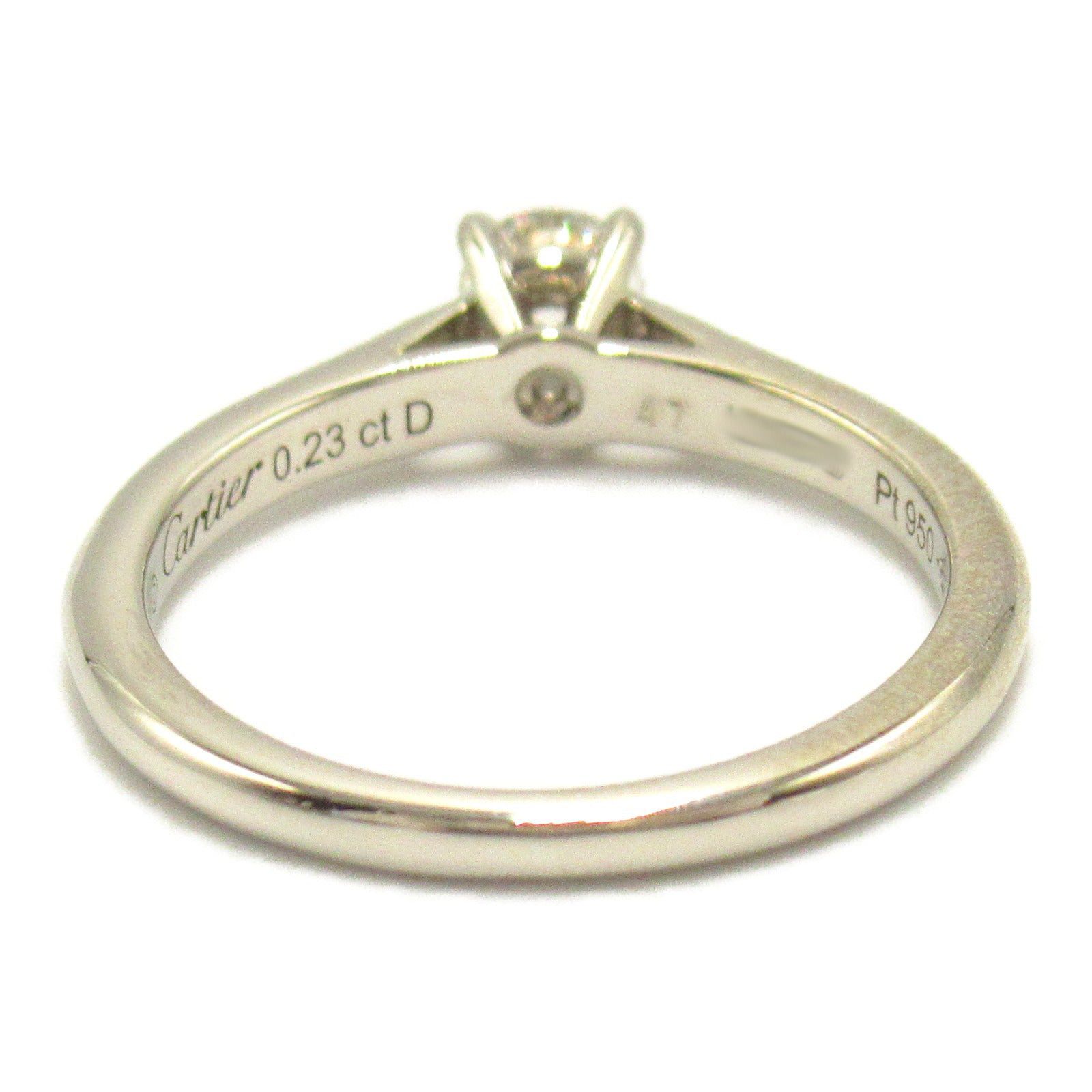 Cartier Cartier 1895 Solitaire Diamond Ring Pt950 Platinum Clear Size ONE SIZE - 3 Thumbnail