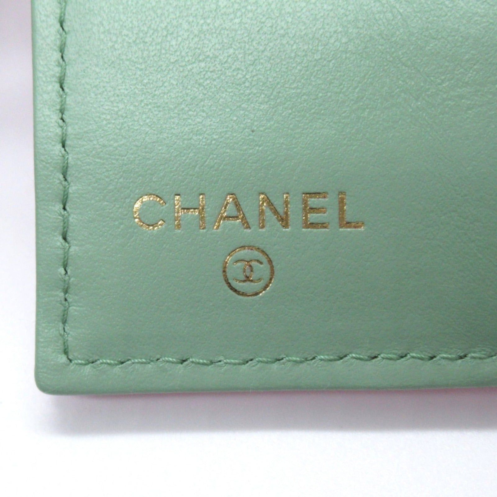 Chanel Chanel Classic Small Flap Wallet Tri-Fold Trifold Caviar Skin (Grained Calf) Pink Gold Hardware Size ONE SIZE - 4 Thumbnail