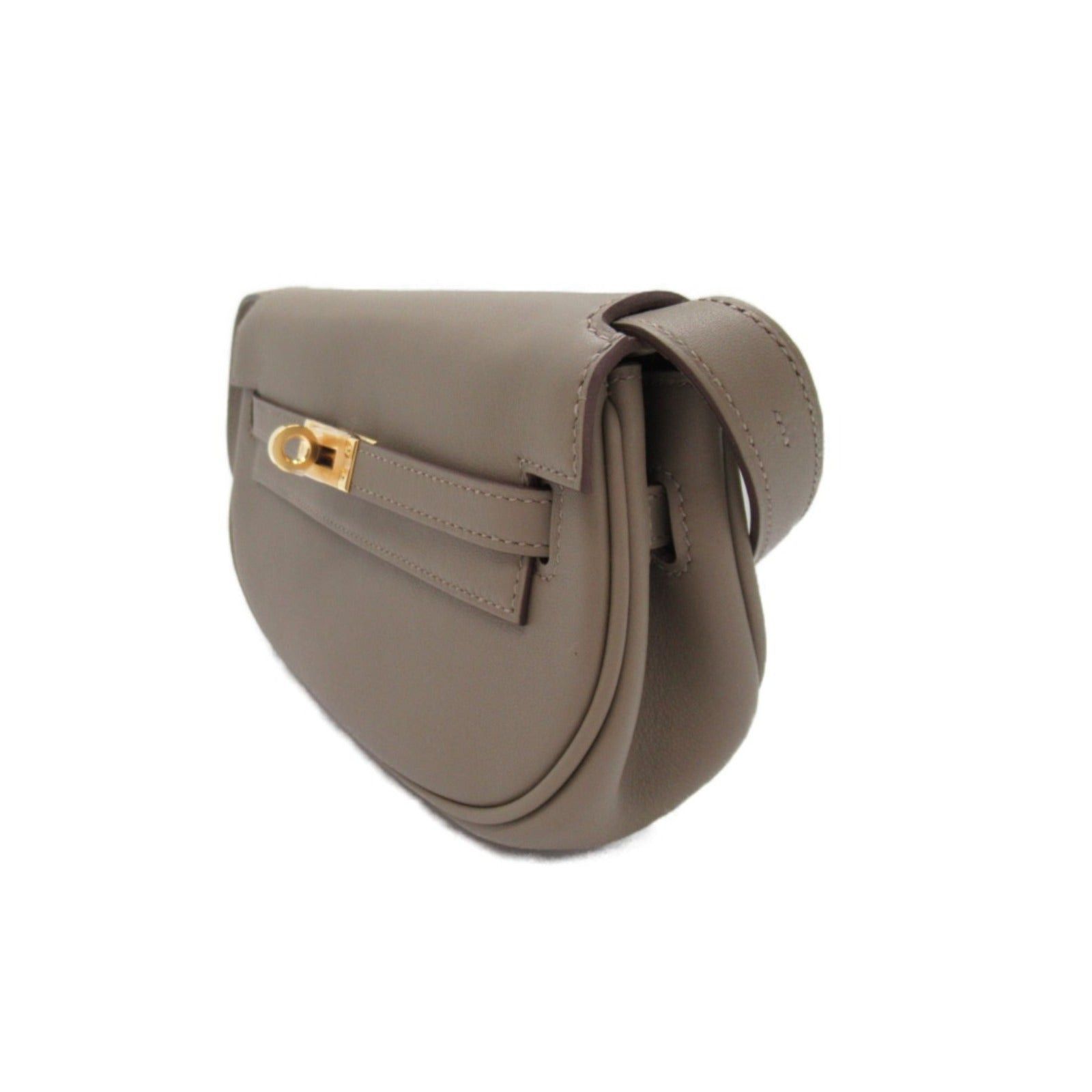 Hermes Hermes Kelly Move Étoupe Shoulder Bag Leather Veau Swift Beige Gold Hardware B Stamp Size ONE SIZE - 3 Thumbnail