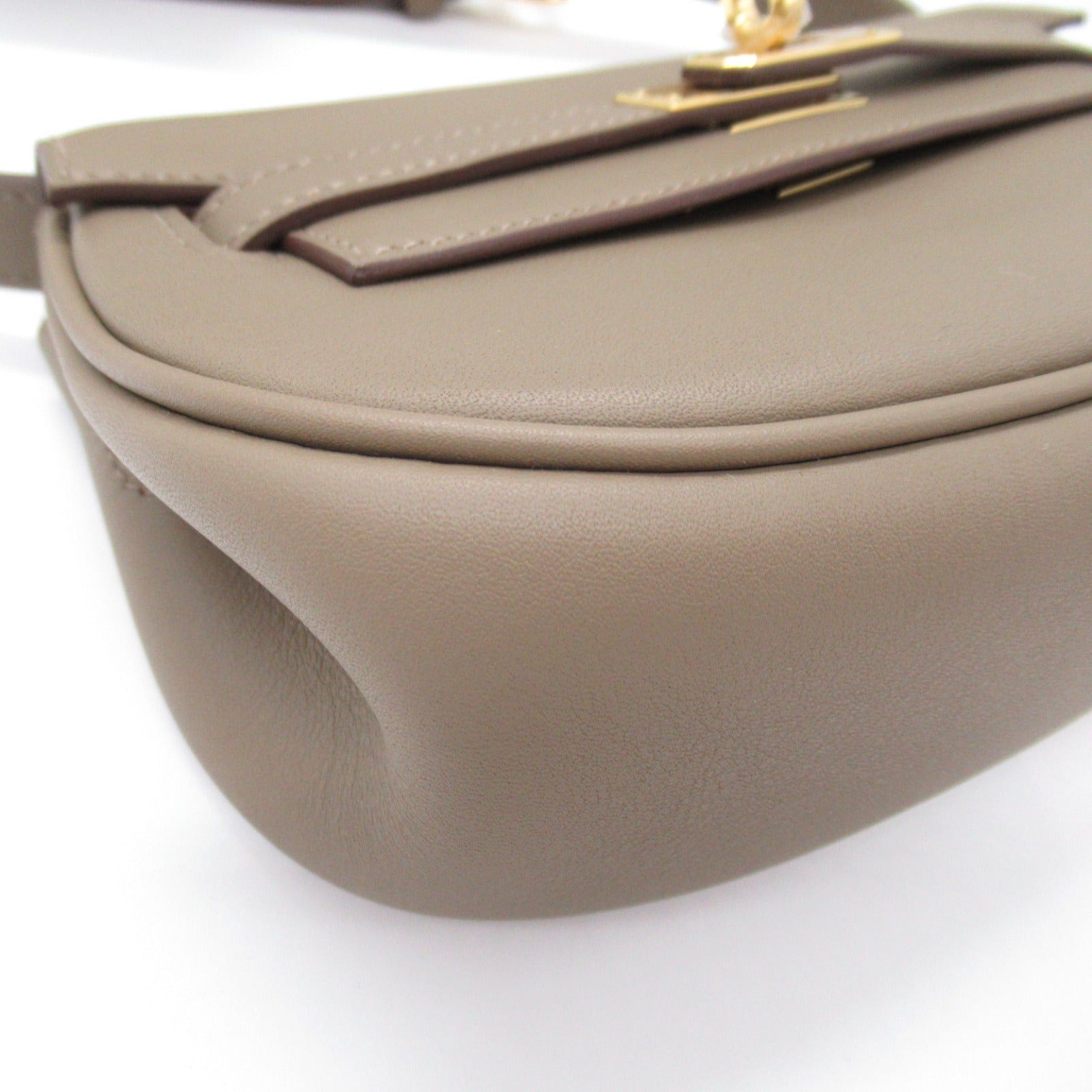 Hermes Hermes Kelly Move Étoupe Shoulder Bag Leather Veau Swift Beige Gold Hardware B Stamp Size ONE SIZE - 10 Thumbnail