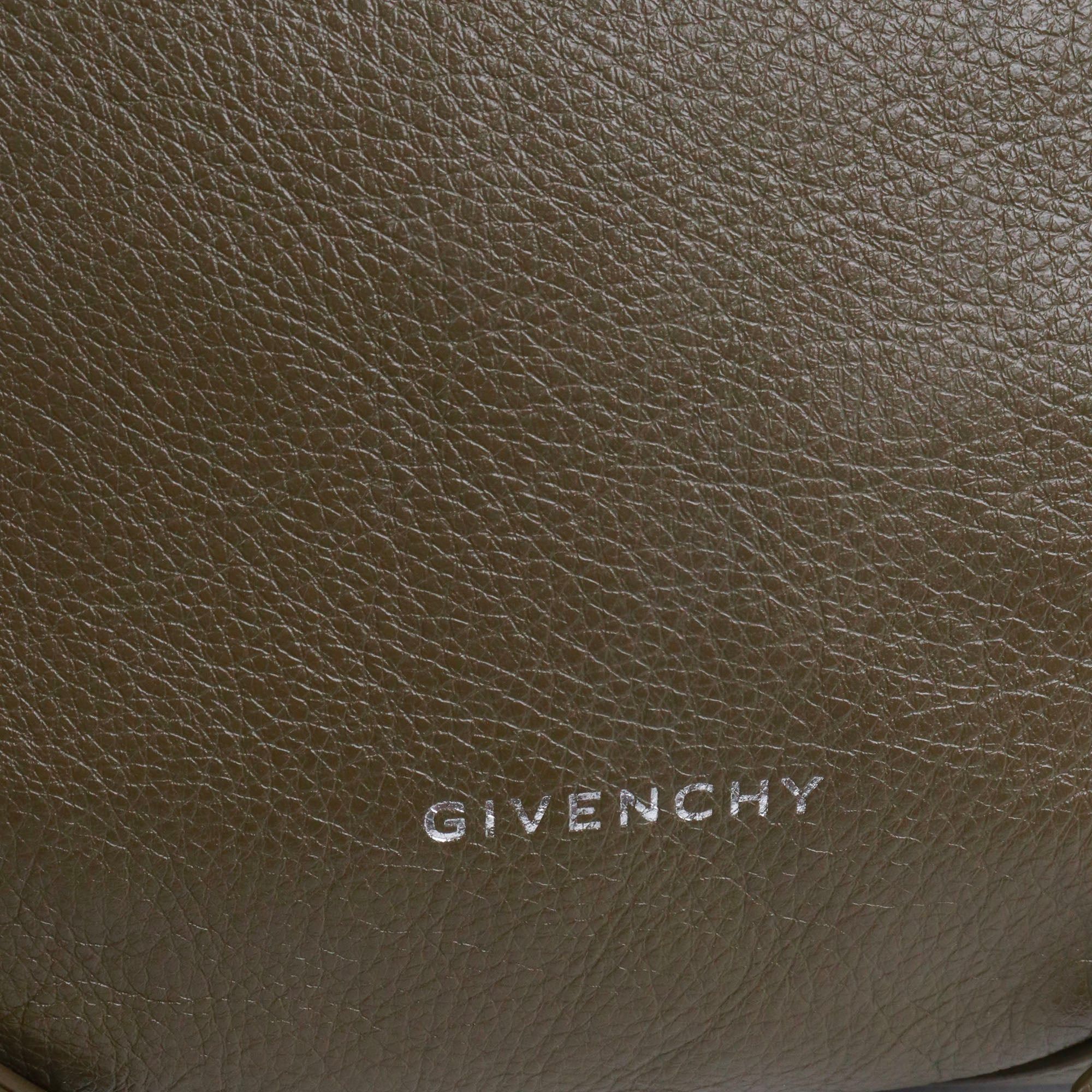 Givenchy GIVENCHY - Voyou Medium Givenchy shoulder bag in khaki green leather Size ONE SIZE - 5 Thumbnail