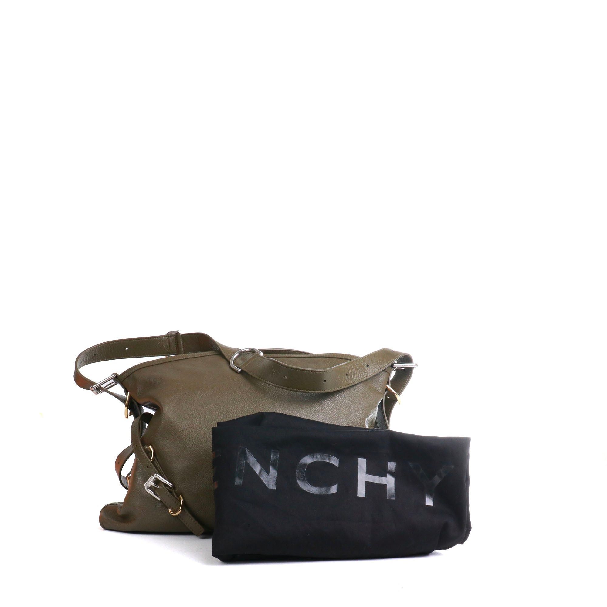 Givenchy GIVENCHY - Voyou Medium Givenchy shoulder bag in khaki green leather Size ONE SIZE - 9 Thumbnail