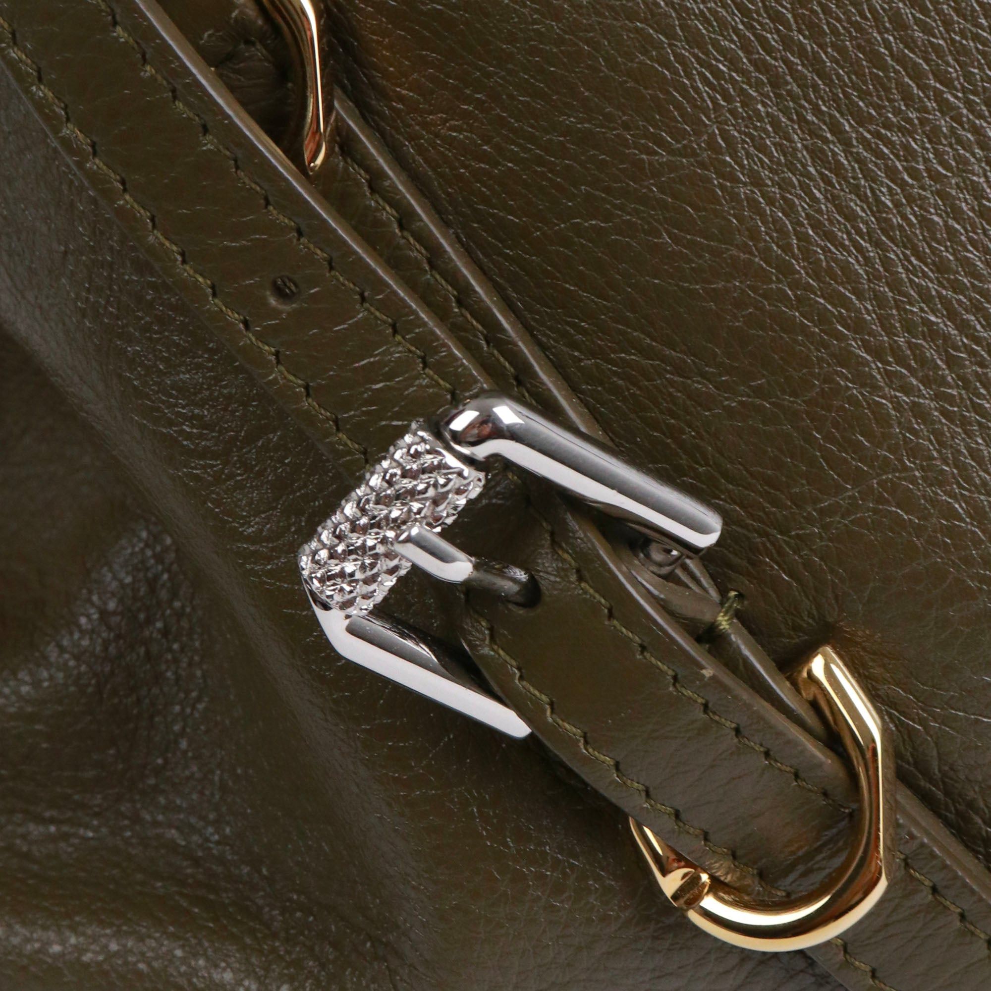 Givenchy GIVENCHY - Voyou Medium Givenchy shoulder bag in khaki green leather Size ONE SIZE - 6 Thumbnail