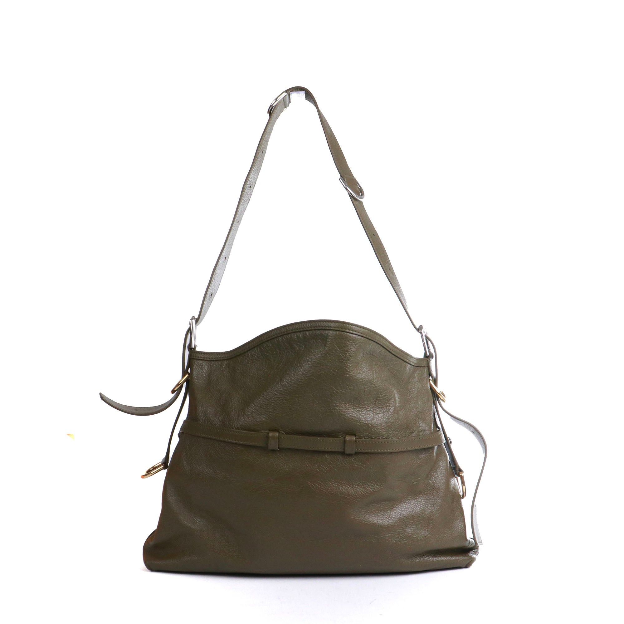 Givenchy GIVENCHY - Voyou Medium Givenchy shoulder bag in khaki green leather Size ONE SIZE - 3 Thumbnail