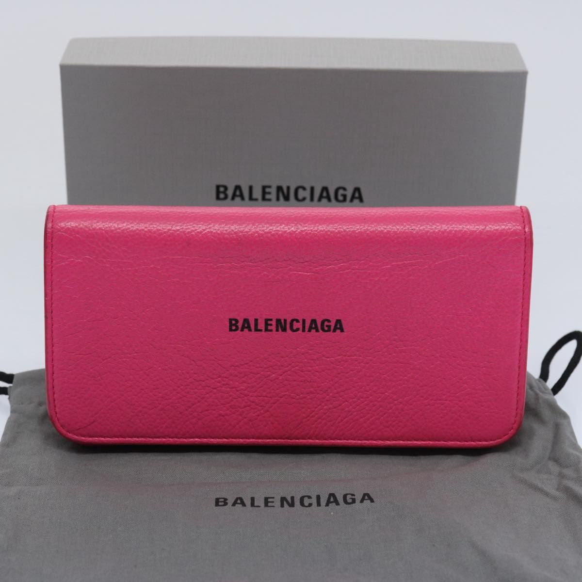 Balenciaga Cash Pink Leather Wallet (Pre-Owned) Size ONE SIZE - 7 Thumbnail