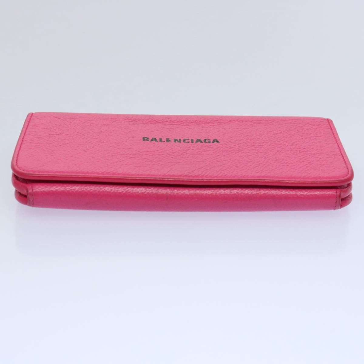Balenciaga Cash Pink Leather Wallet (Pre-Owned) Size ONE SIZE - 3 Thumbnail