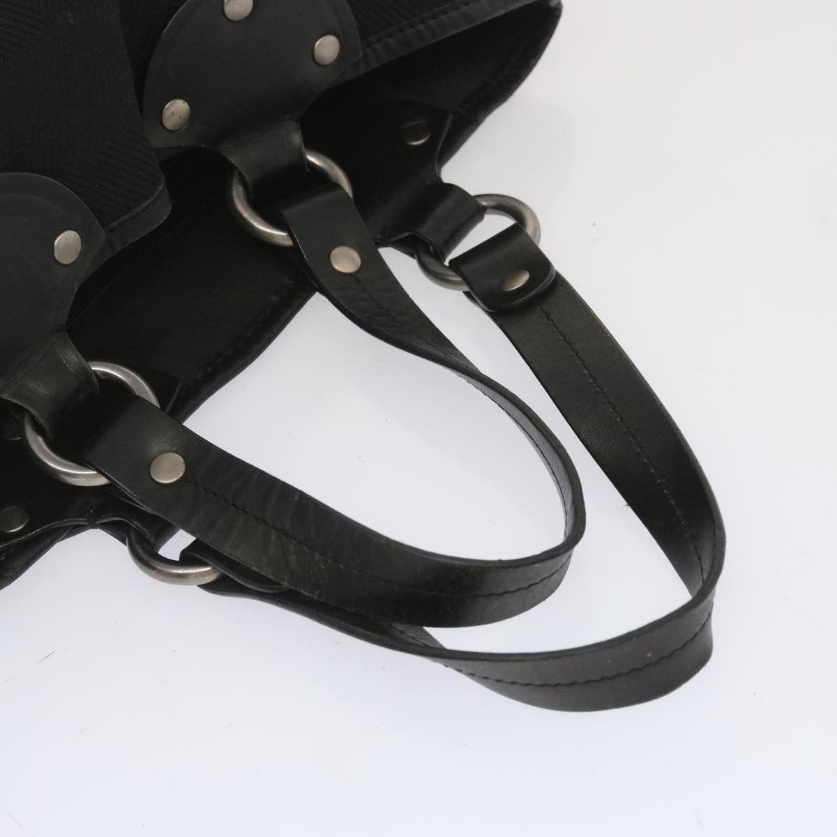 Bally -- Black Canvas Handbag (Pre-Owned) Size ONE SIZE - 12 Thumbnail