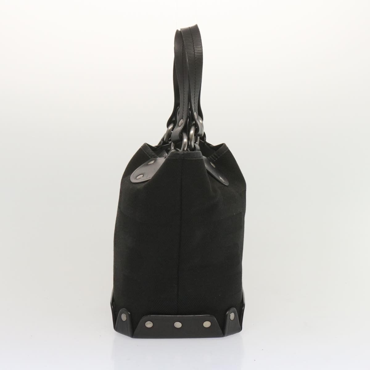 Bally -- Black Canvas Handbag (Pre-Owned) Size ONE SIZE - 10 Thumbnail