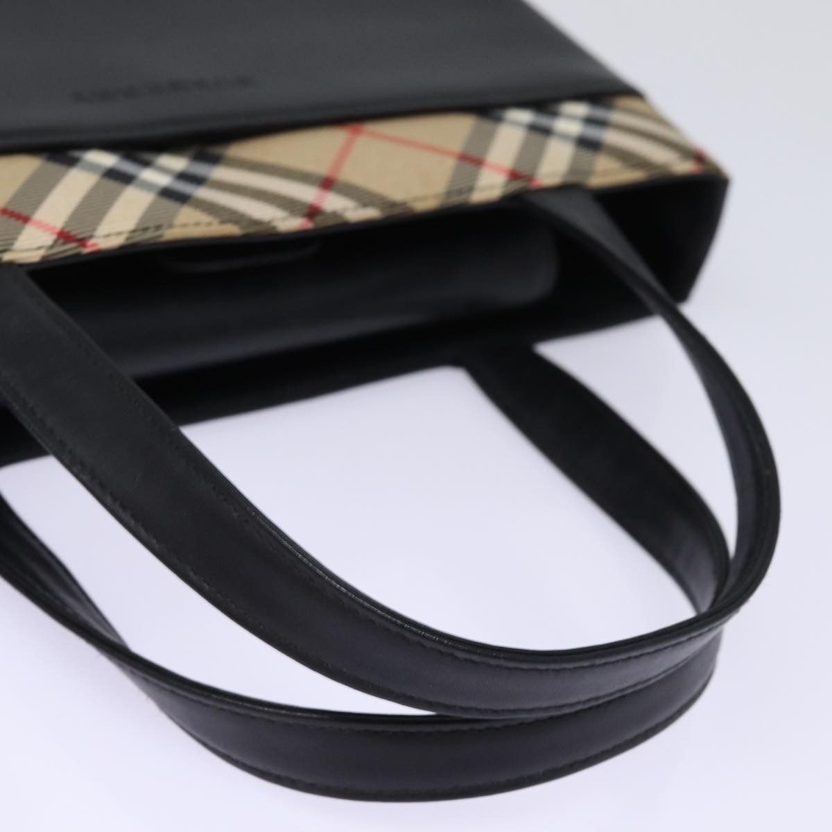 Burberry Nova Check Black Synthetic Handbag (Pre-Owned) Size ONE SIZE - 10 Thumbnail