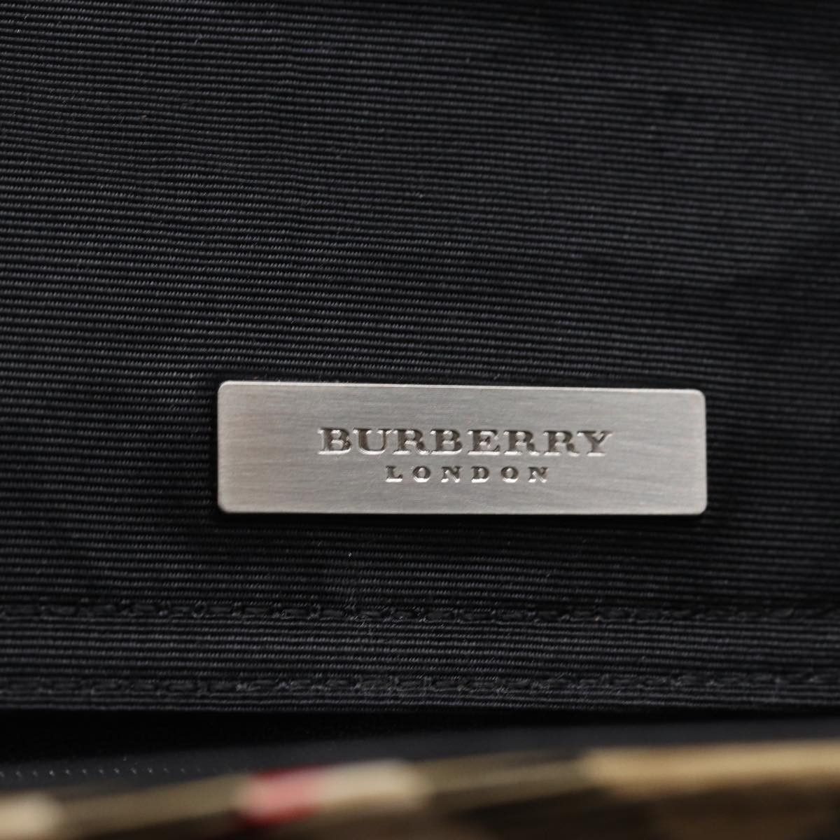 Burberry Nova Check Black Synthetic Handbag (Pre-Owned) Size ONE SIZE - 6 Thumbnail