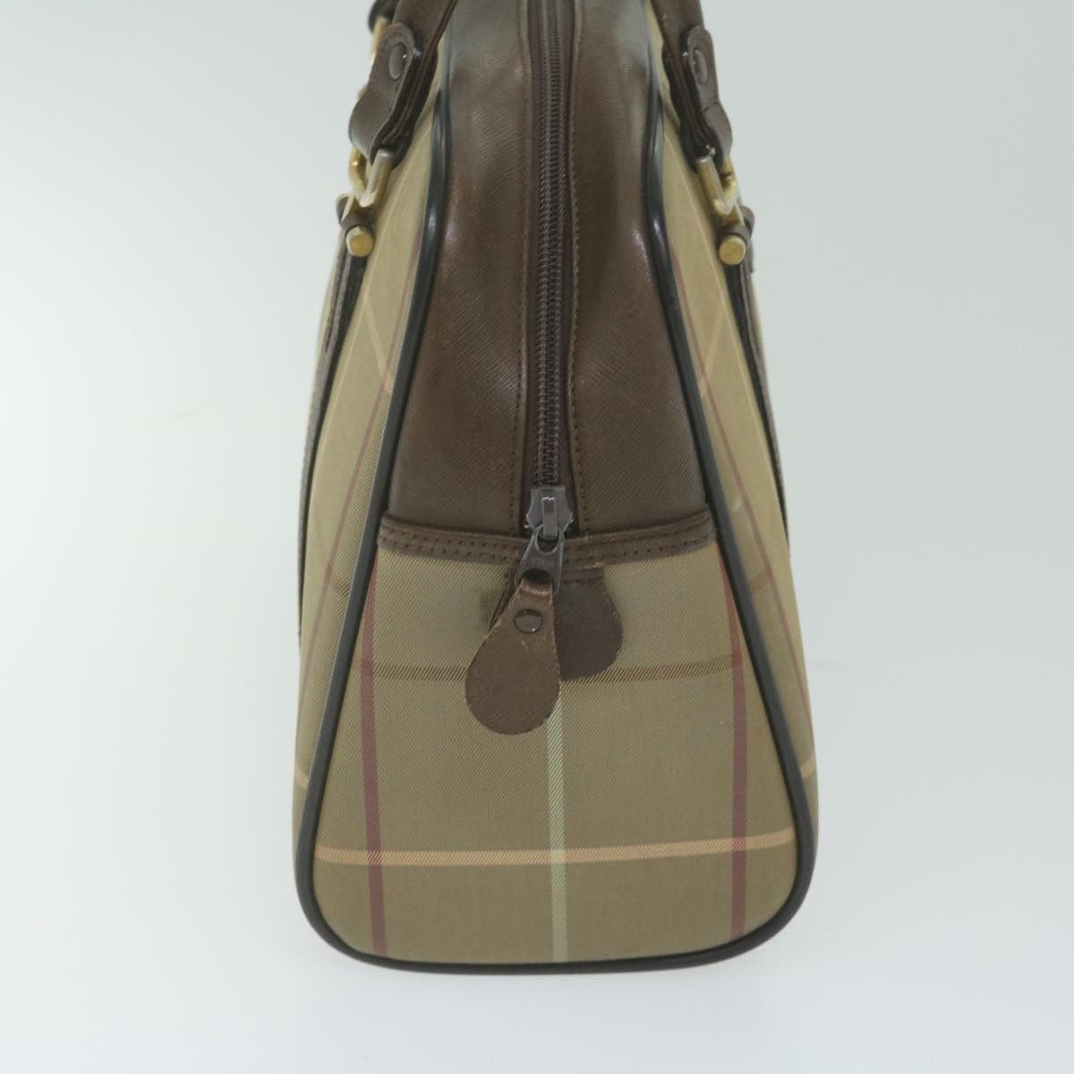 Burberry Nova Check Brown Synthetic Handbag (Pre-Owned) Size ONE SIZE - 8 Thumbnail