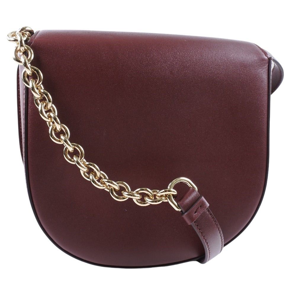 Salvatore Ferragamo Gancio Burgundy Leather Shoulder Bag (Pre-Owned) Size ONE SIZE - 2 Thumbnail