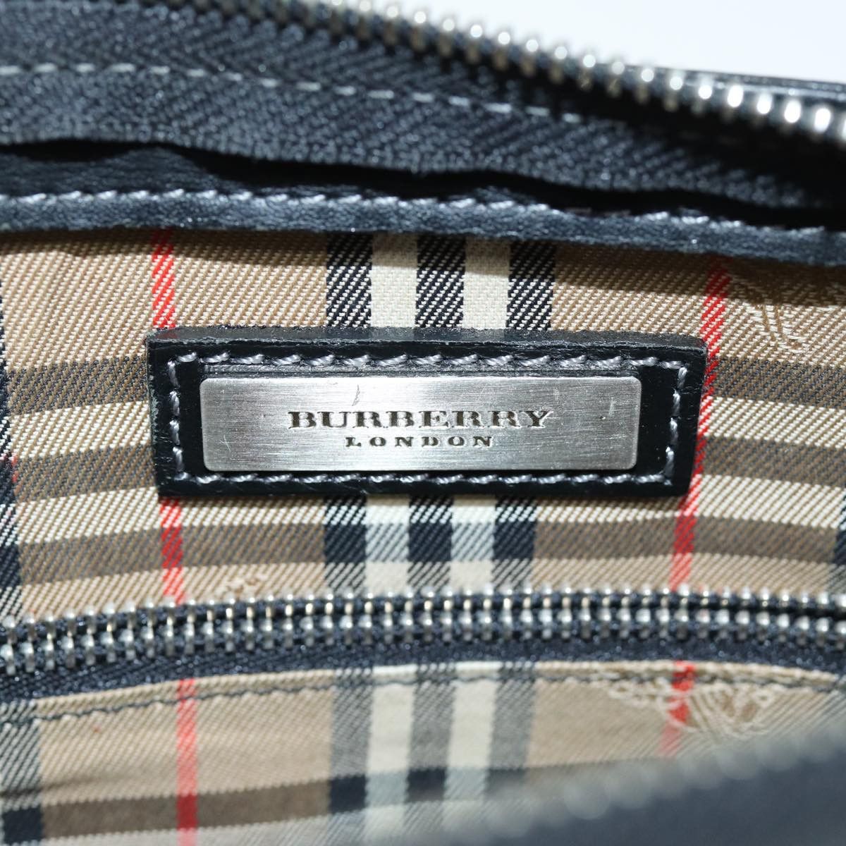 Burberry Black Leather Clutch Bag (Pre-Owned) Size ONE SIZE - 6 Thumbnail