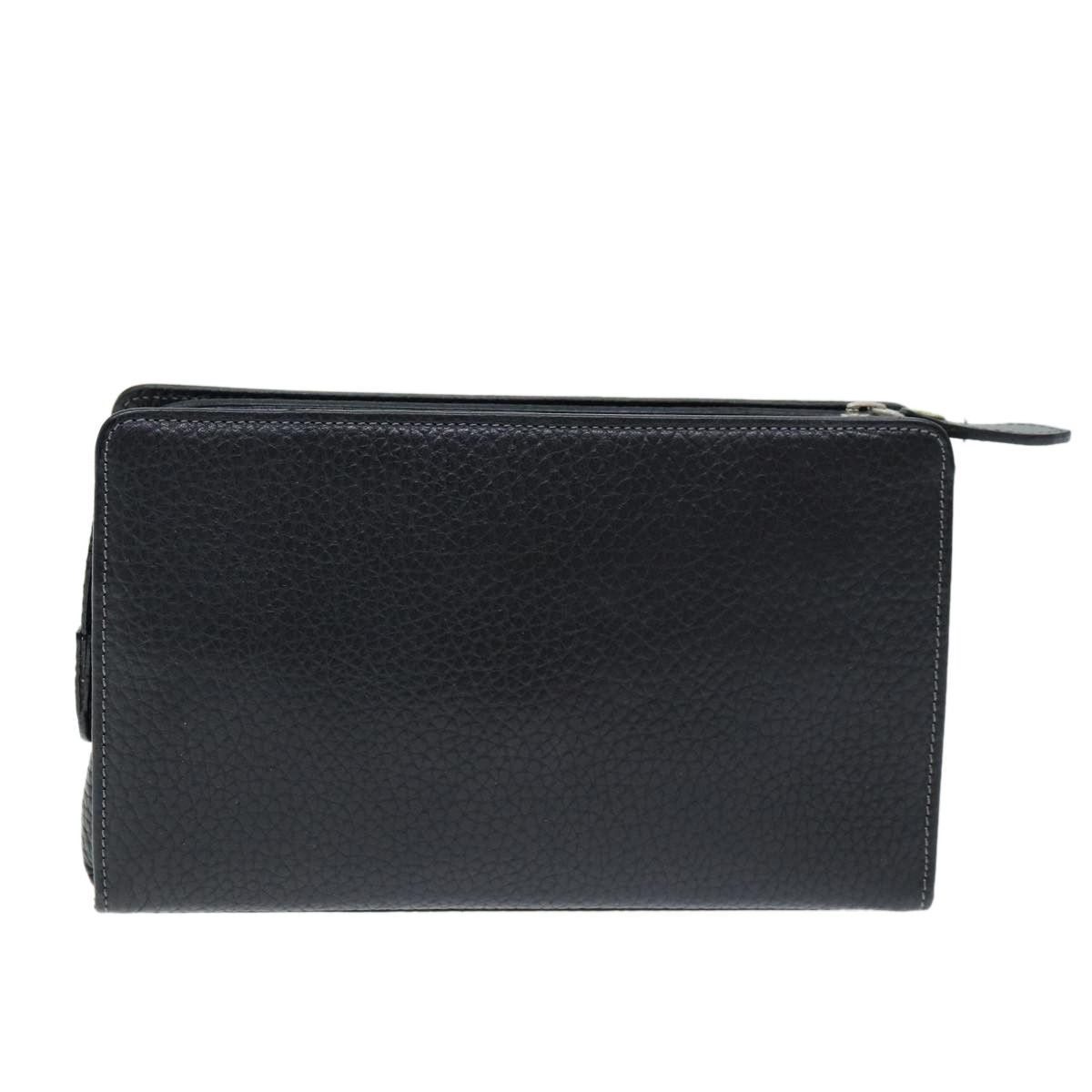 Burberry Black Leather Clutch Bag (Pre-Owned) Size ONE SIZE - 2 Thumbnail