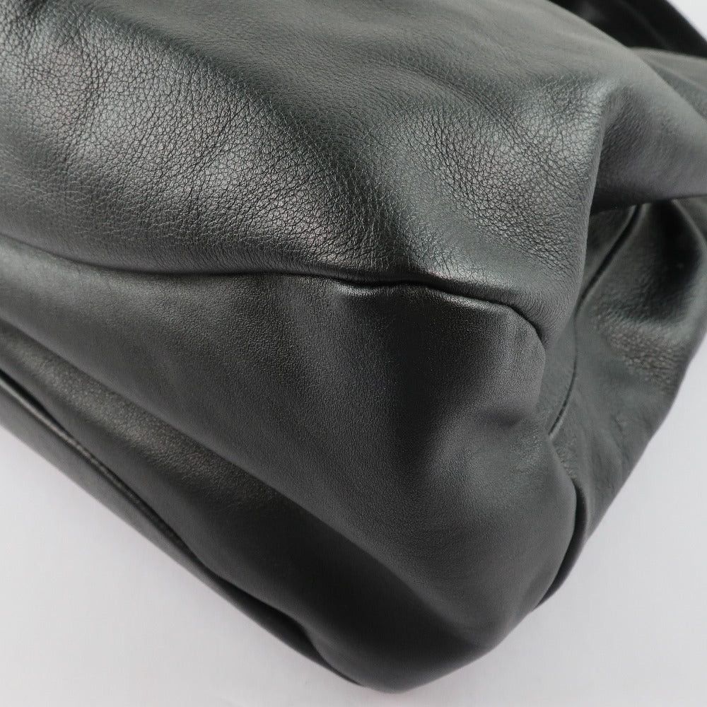 Salvatore Ferragamo Vara Black Leather Handbag (Pre-Owned) Size ONE SIZE - 9 Thumbnail
