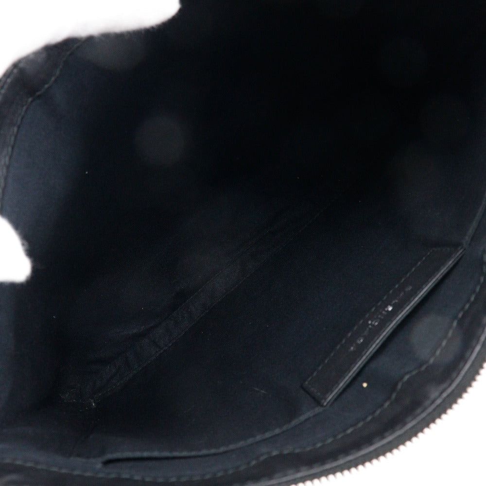 Balenciaga Navy Black Leather Clutch Bag (Pre-Owned) Size ONE SIZE - 3 Thumbnail