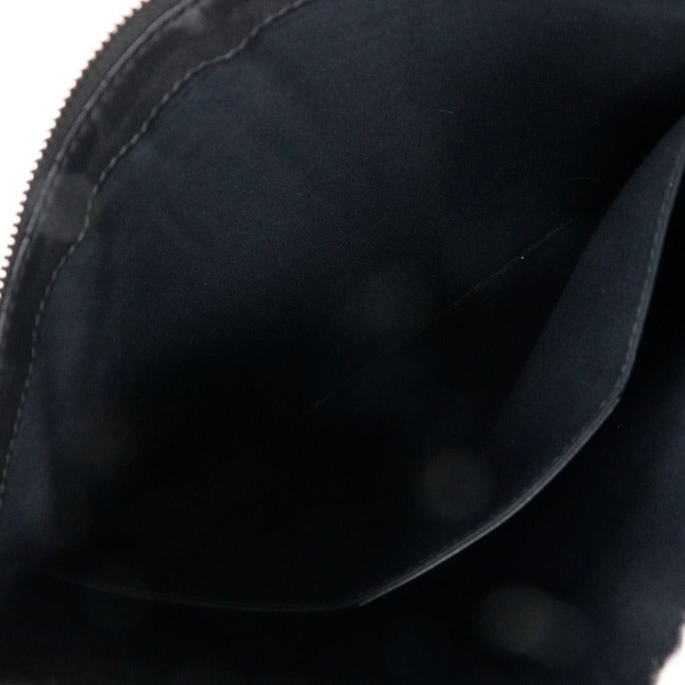 Balenciaga Navy Black Leather Clutch Bag (Pre-Owned) Size ONE SIZE - 9 Thumbnail