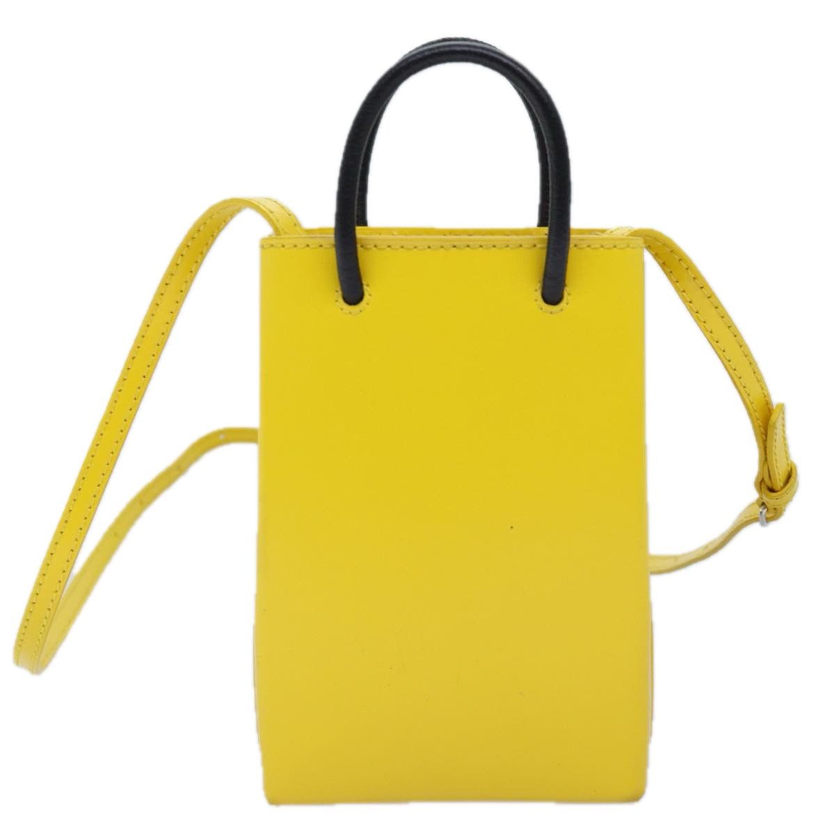 Balenciaga - Yellow Leather Handbag (Pre-Owned) Size ONE SIZE - 2 Thumbnail