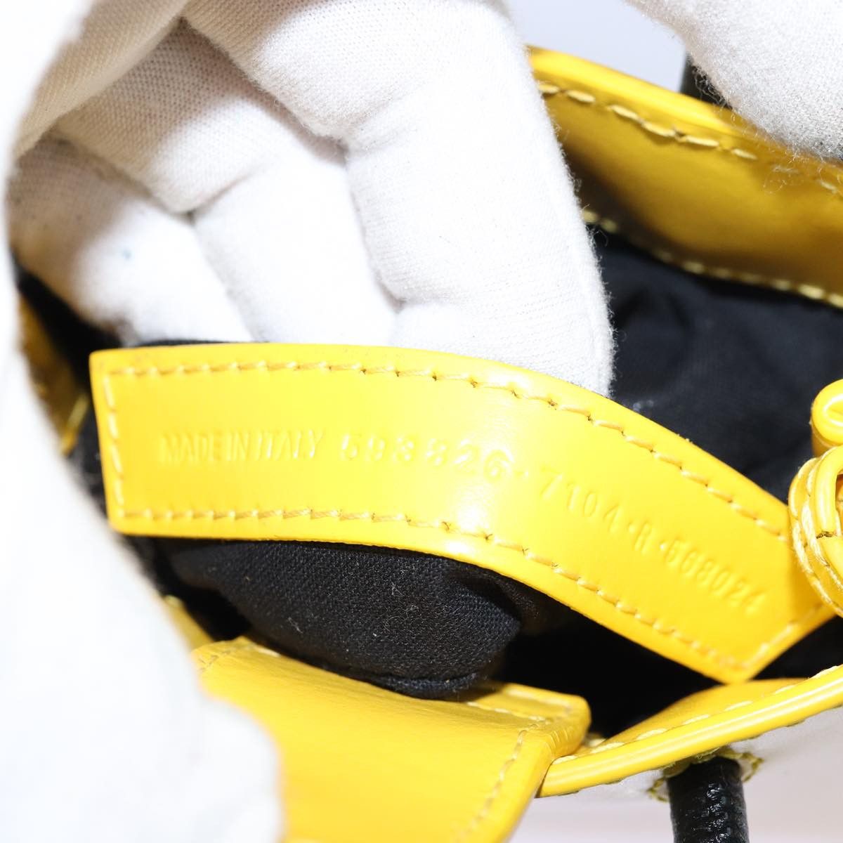Balenciaga - Yellow Leather Handbag (Pre-Owned) Size ONE SIZE - 6 Thumbnail