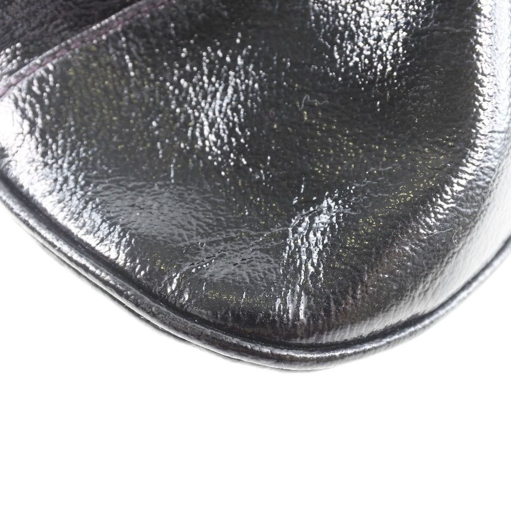 Salvatore Ferragamo Gancini Black Leather Handbag (Pre-Owned) Size ONE SIZE - 5 Thumbnail