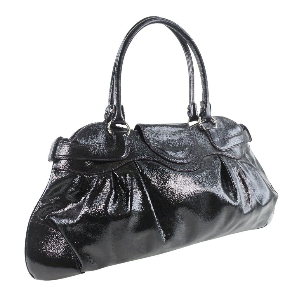Salvatore Ferragamo Gancini Black Leather Handbag (Pre-Owned) Size ONE SIZE - 2 Thumbnail