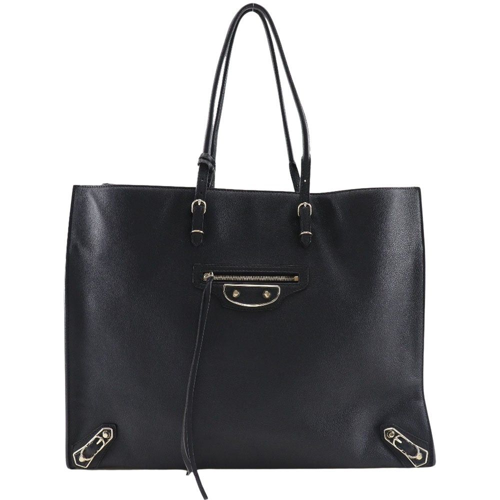 Balenciaga Papier Black Leather Tote Bag (Pre-Owned) Size ONE SIZE - 2 Thumbnail