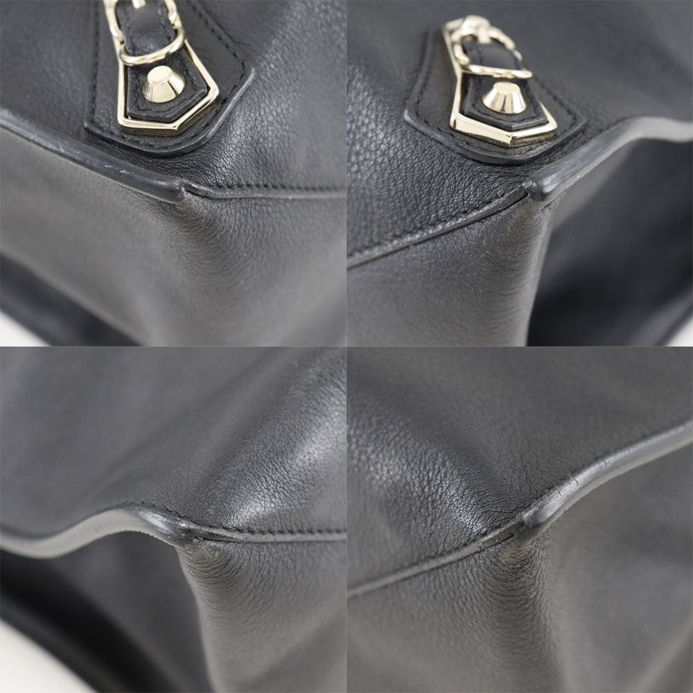 Balenciaga Papier Black Leather Tote Bag (Pre-Owned) Size ONE SIZE - 8 Thumbnail